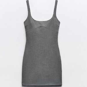 Zara Gray Mini Dress